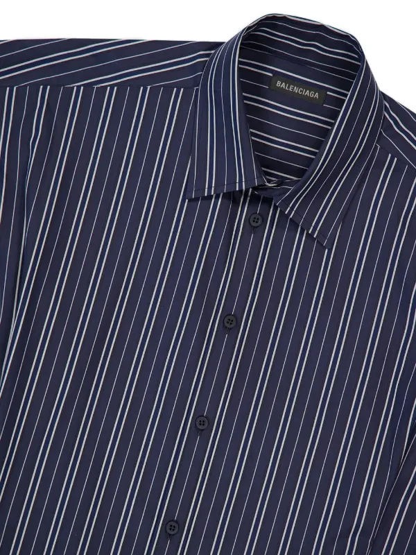 balenciaga ストライプシャツ Balenciaga ストライプ シャツ | ブルー | FARFETCH JP
