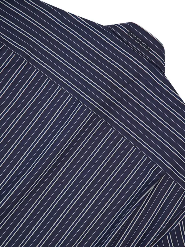 Balenciaga ストライプ ミニシャツドレス | ブルー | FARFETCH JP