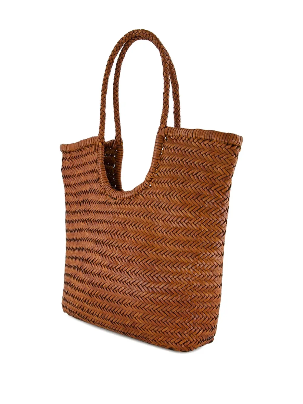 Dragon Diffusion Ns Diagonal Triple Jump Leather Shoulder Bag In Brown