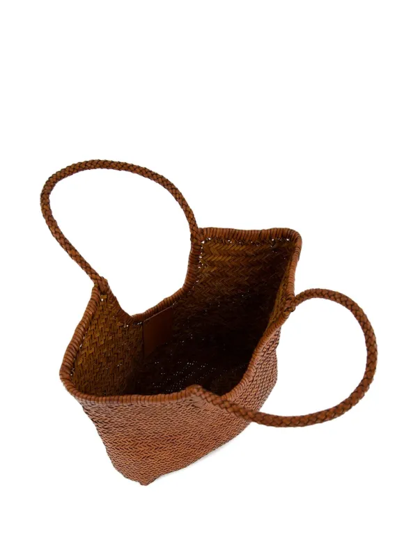 DRAGON DIFFUSION NS Diagonal Triple Jump Leather Shoulder Bag