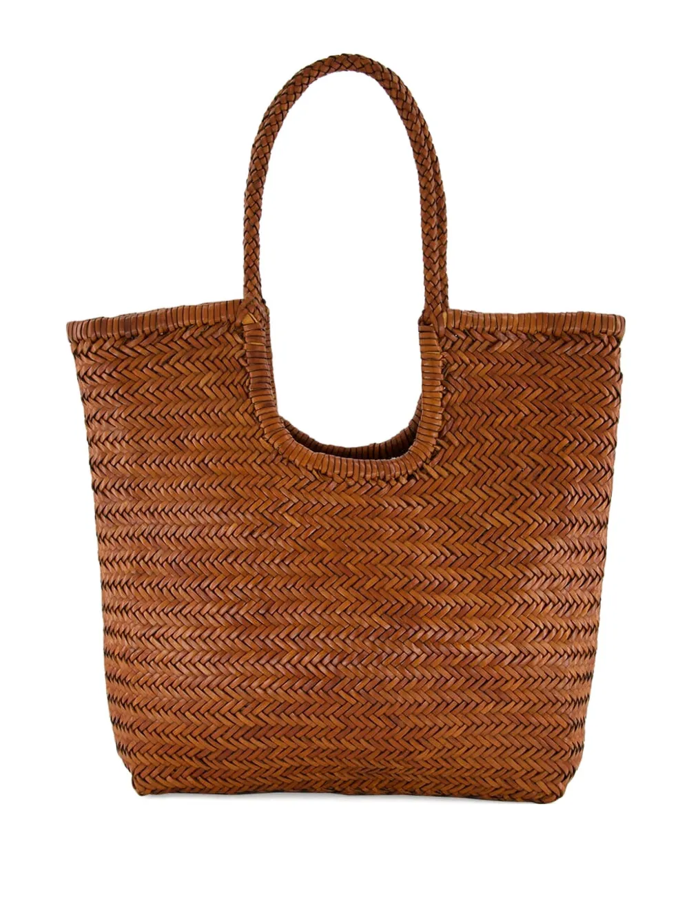 DRAGON DIFFUSION NS Diagonal Triple Jump leather shoulder bag | Brown | Image 1