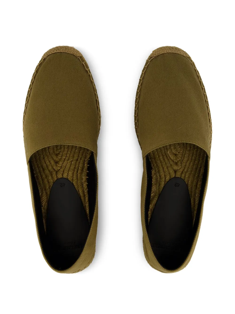 Saint Laurent Espadrilles met rubberen zool Groen