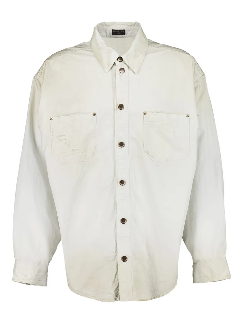 Balenciaga two-pocket button-up shirt | White | Image 1