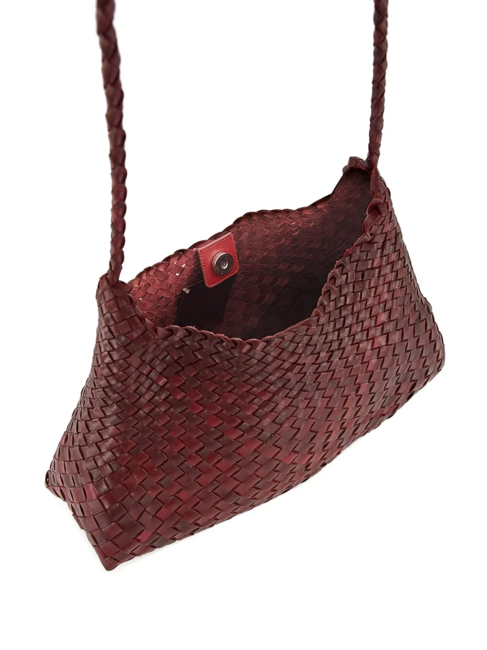 Dragon Diffusion Santa Rosa Leather Shoulder Bag In Red