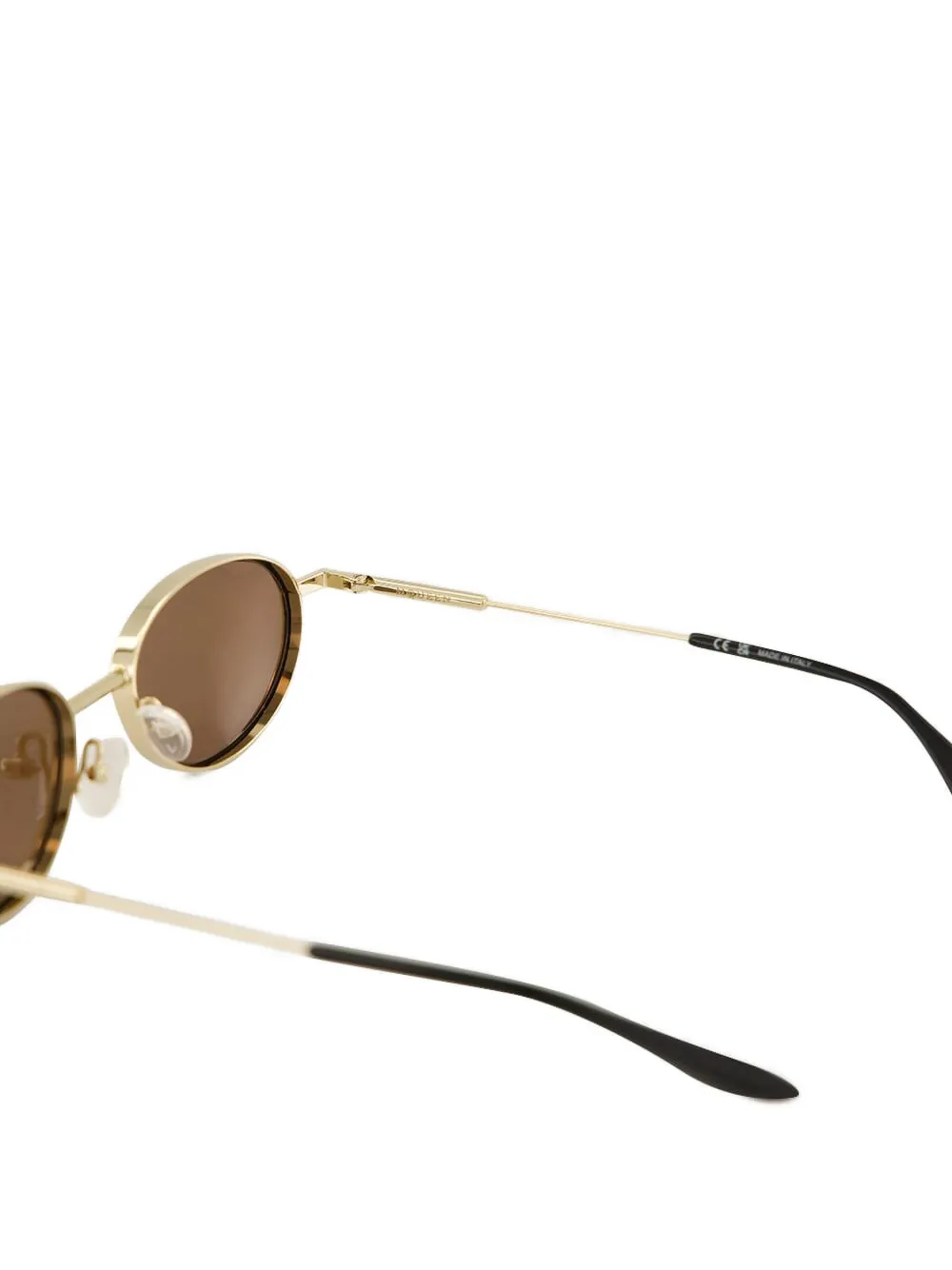 Alexander Mcqueen Eyewear Oval Frame Sunglasses In Brown