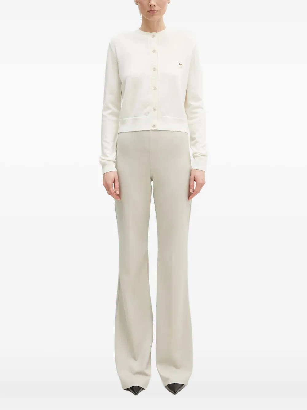 Fiorucci embroidered button cardigan | Neutrals | Image 1
