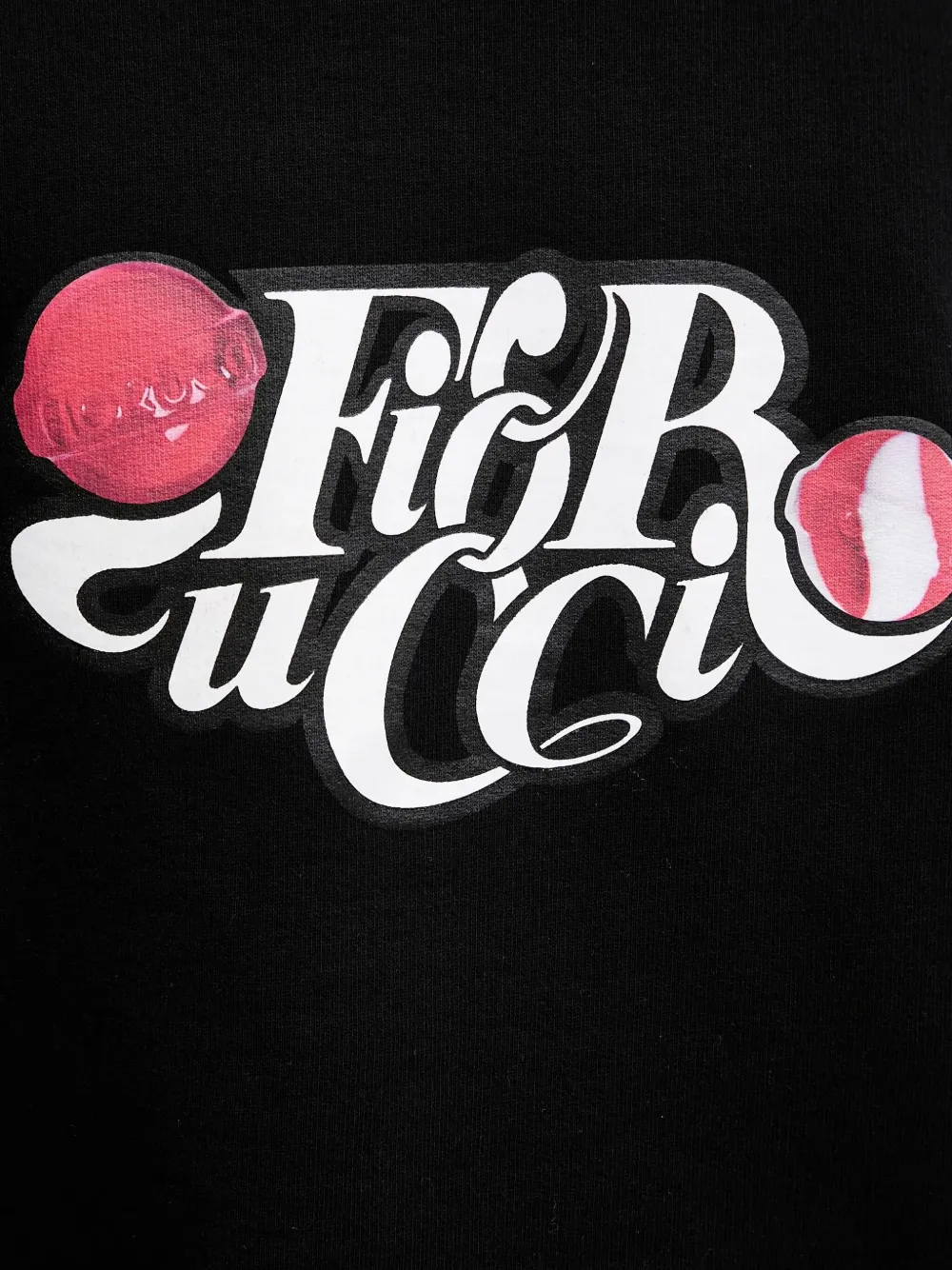 Fiorucci logo-print sweatshirt Zwart