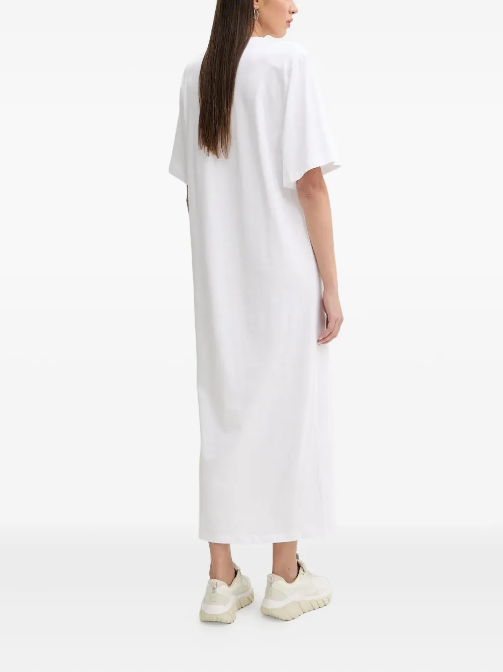 Fiorucci Maxi-T-shirtjurk met print Wit