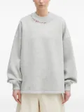 Fiorucci embroidered crew-neck sweatshirt - Grey