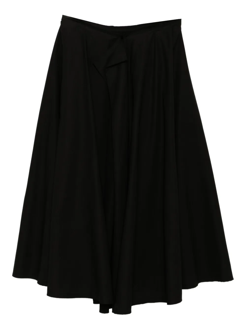 Yohji Yamamoto Twill omkeerbare rok Zwart