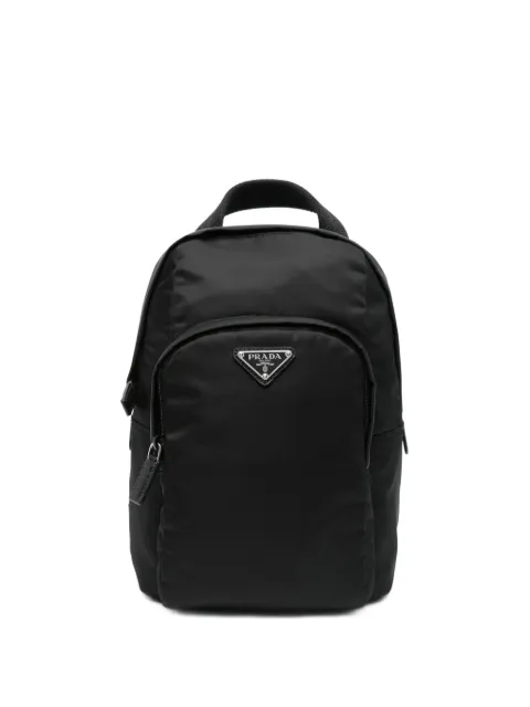 Prada triangle-logo backpack