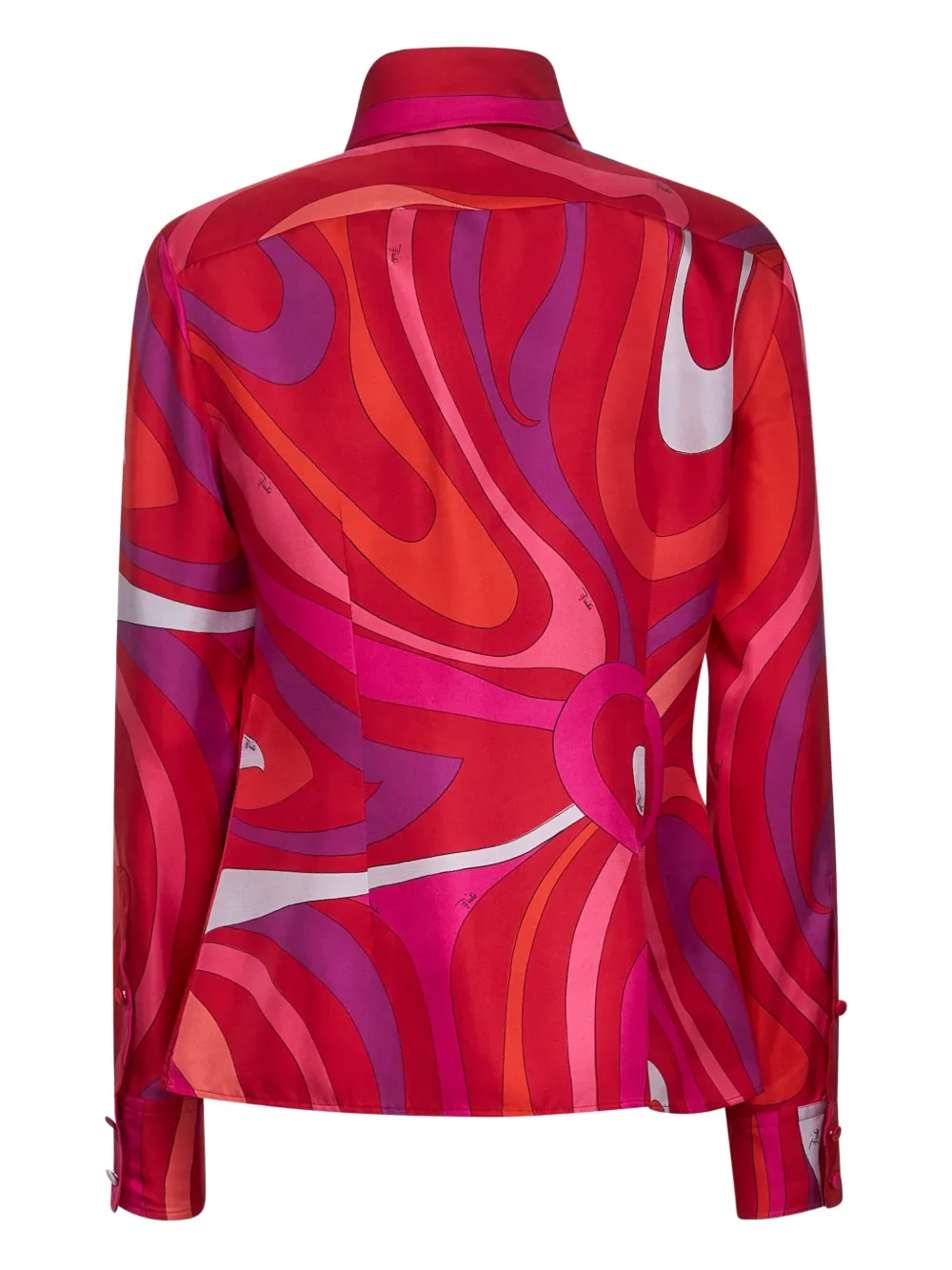 PUCCI Shirt met Marmo-print - Rood