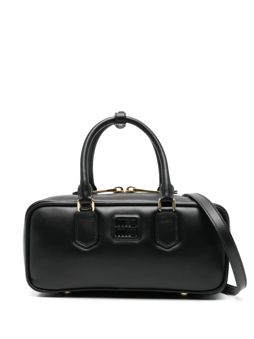 Miu Miu leather tote bag | Black | Image 1