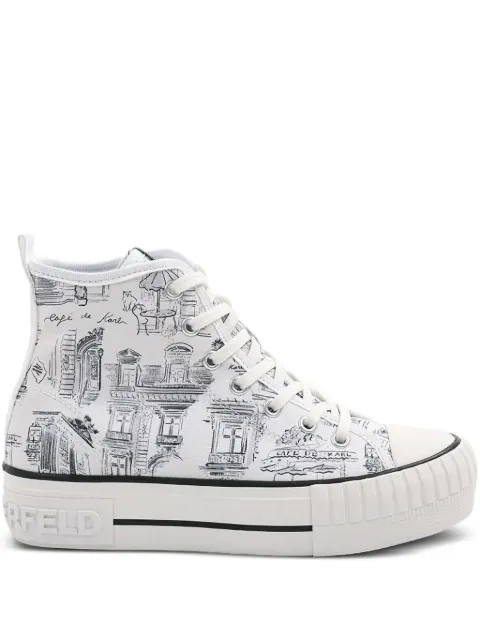 Karl Lagerfeld x Jorge Parra high-top sneakers 