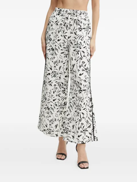 Karl Lagerfeld floral-print drawstring trousers