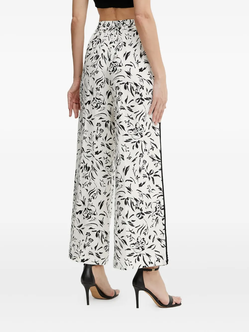 Karl Lagerfeld Broek met trekkoord Wit