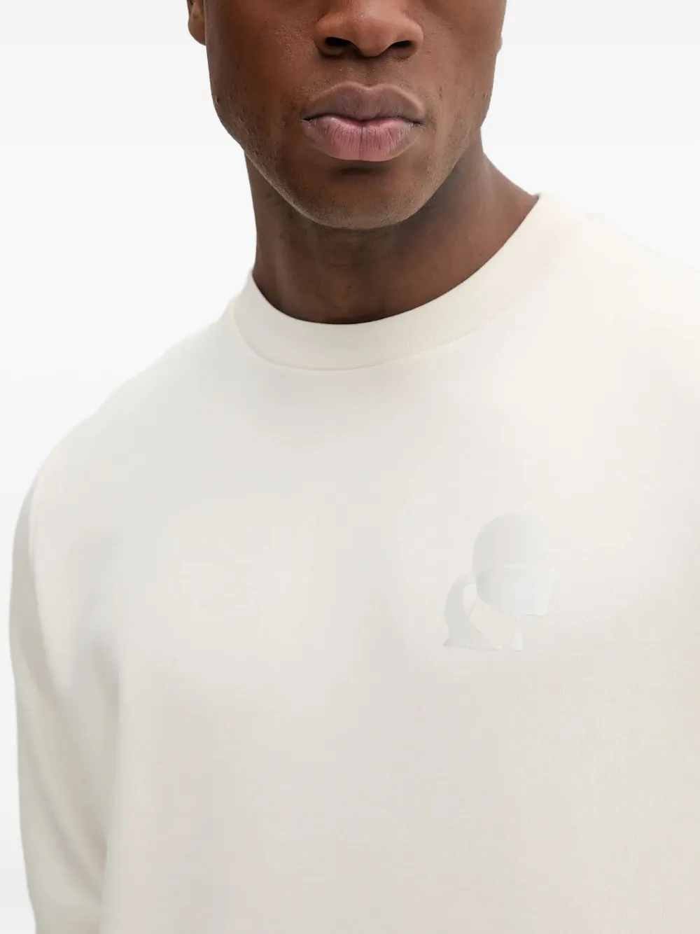 Karl Lagerfeld Sweater met ronde hals Wit