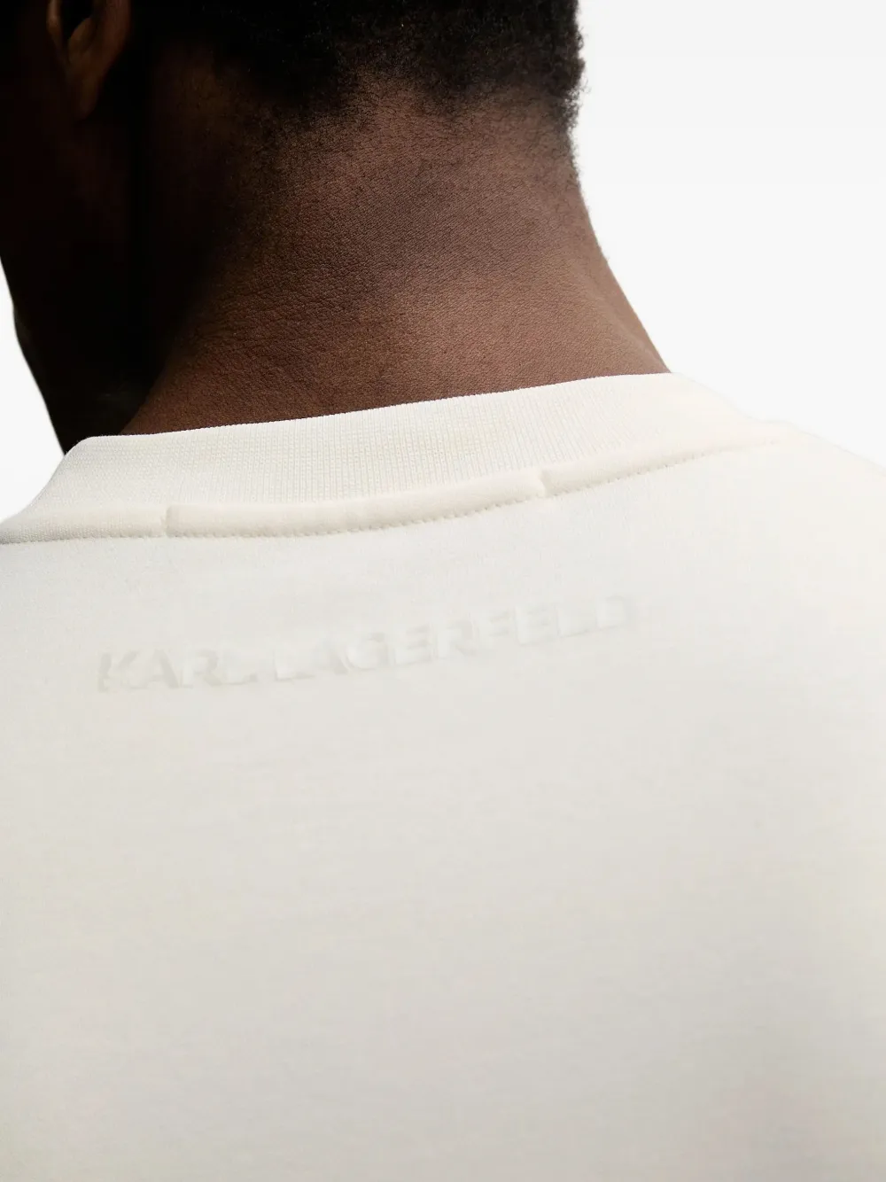Karl Lagerfeld Sweater met ronde hals Wit