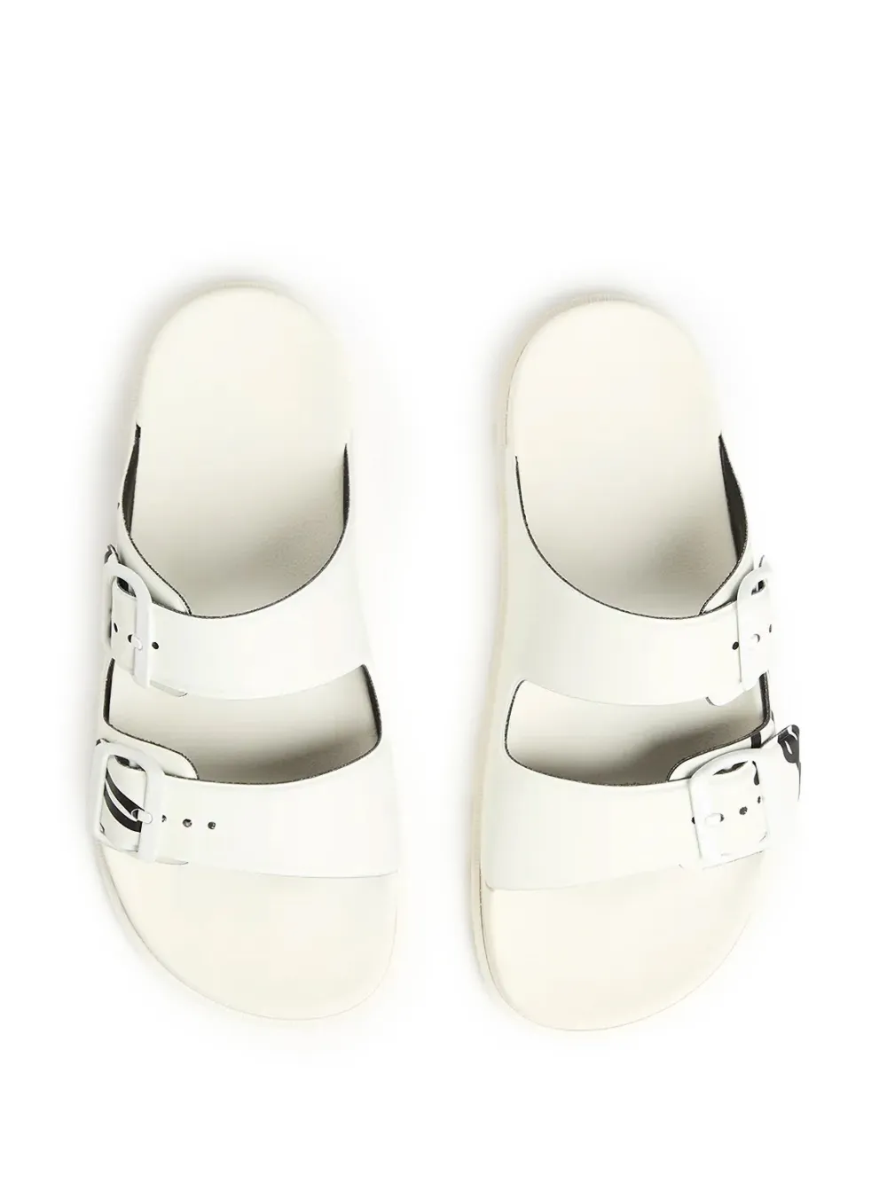 Karl Lagerfeld Kondo Tred sandalen met 2 bandjes en logoprint Wit