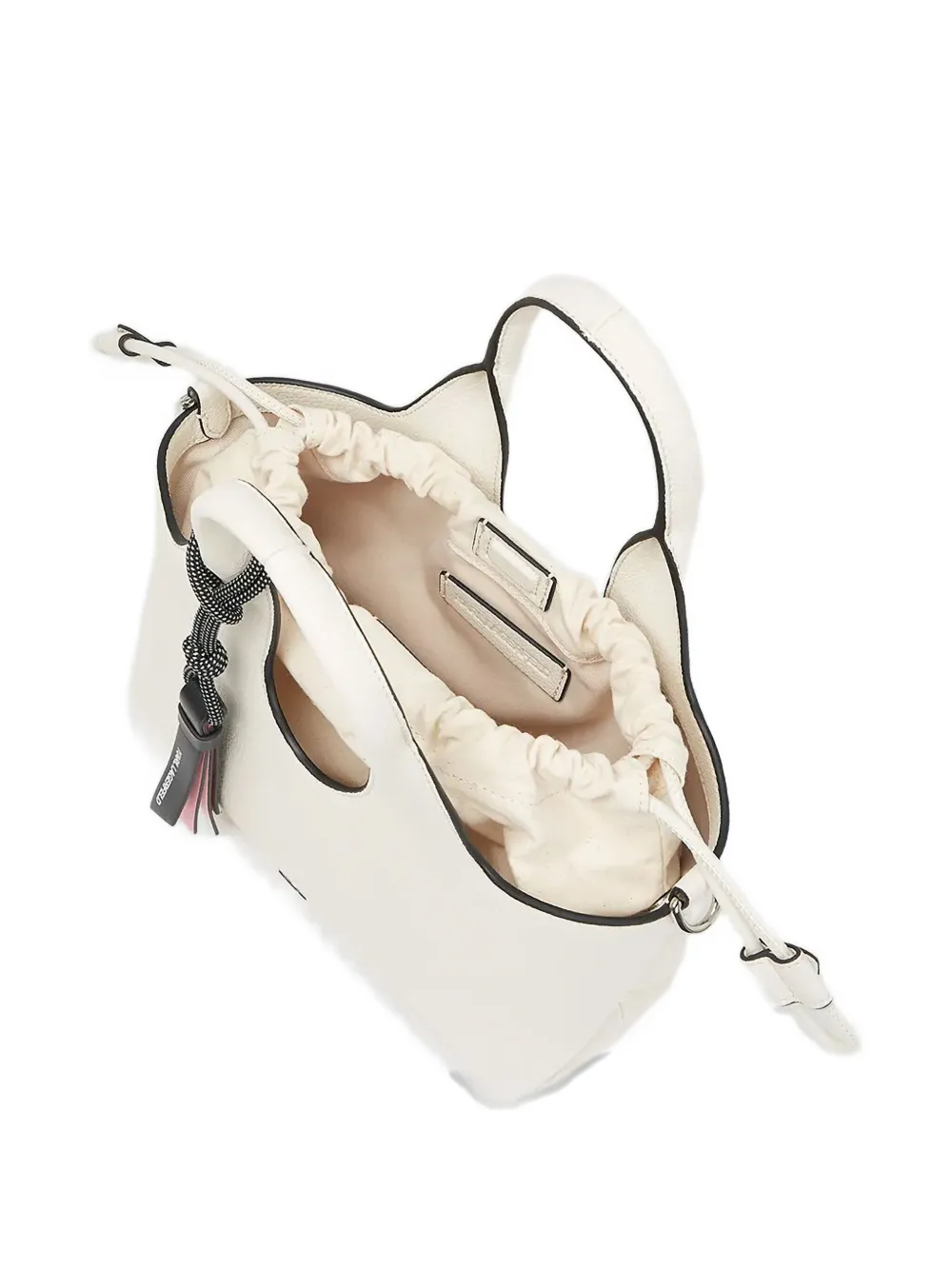Karl Lagerfeld Ikon Grainy kleine shopper Wit