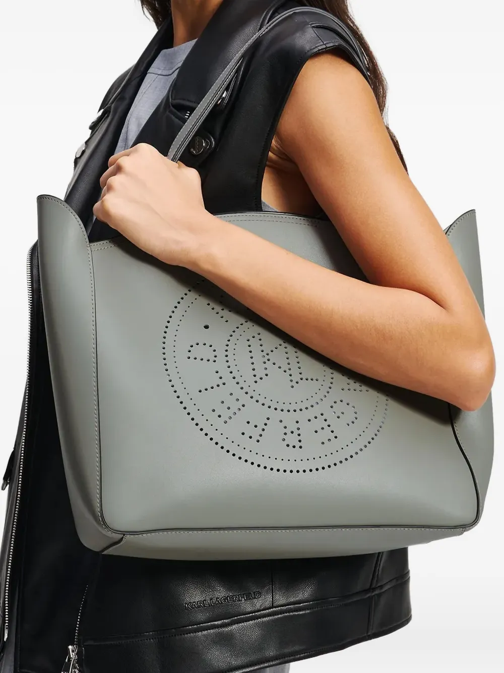 Karl Lagerfeld K Circle medium shopper Grijs
