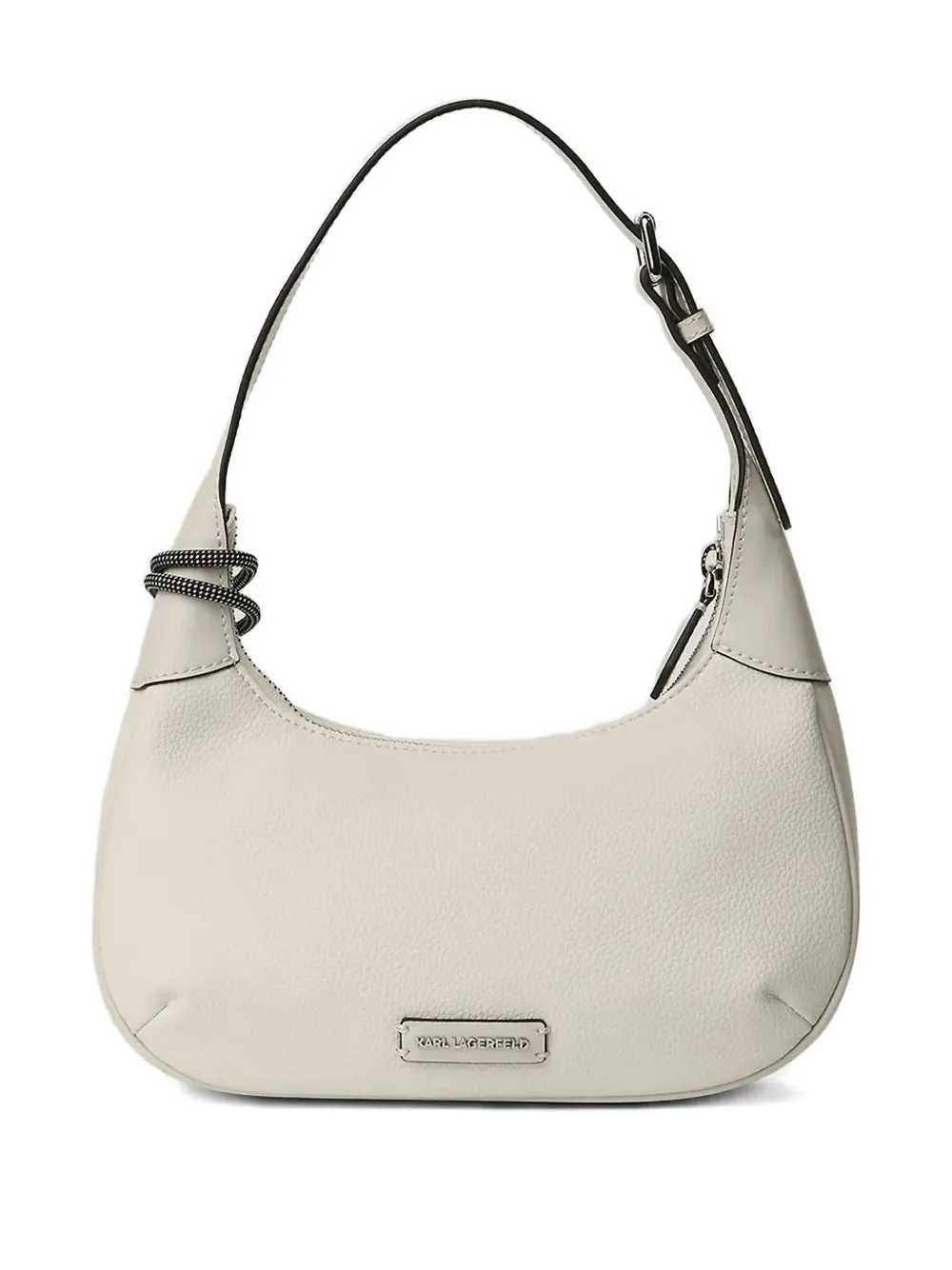 Karl Lagerfeld Ikon schoudertas met textuur Wit