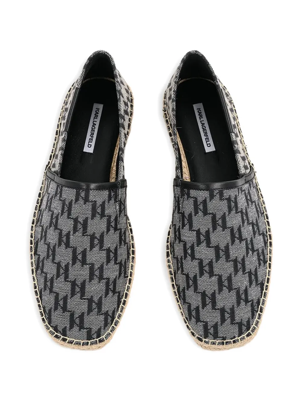 Karl Lagerfeld Kamino monogram espadrilles Black
