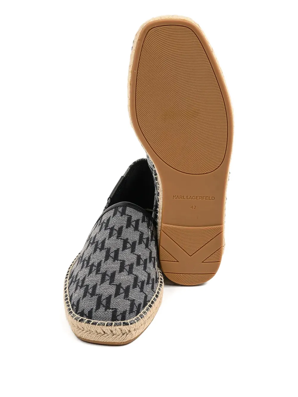 Karl Lagerfeld Kamino monogram espadrilles Black
