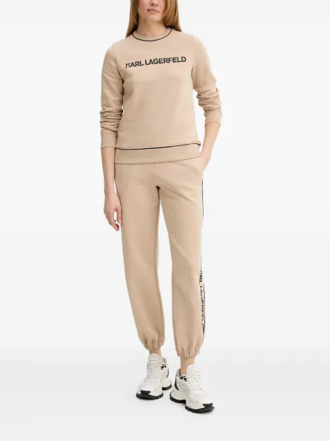 Karl Lagerfeld logo-print crew-neck sweatshirt