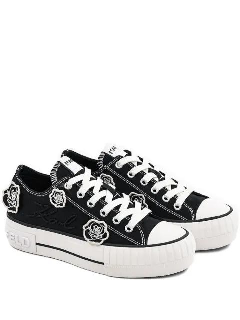 Karl Lagerfeld rose-embellished sneakers 
