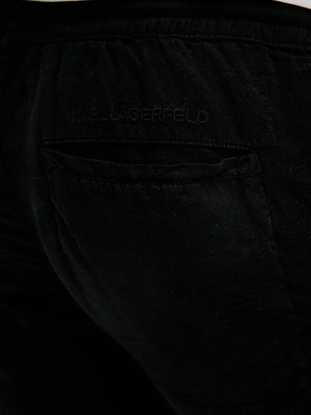 Karl Lagerfeld Shorts met elastische tailleband Zwart