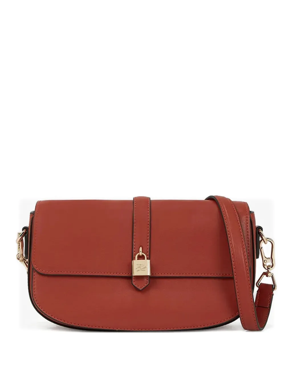 Karl Lagerfeld K/Autograph Padlock leather shoulder bag | Red | Image 1