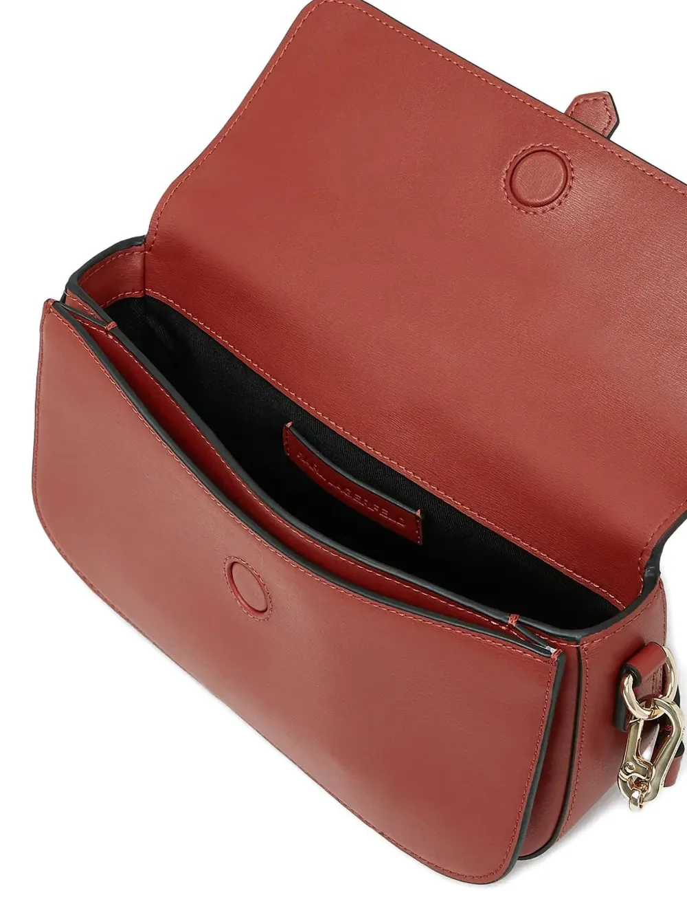 Karl Lagerfeld K Autograph leren schoudertas met hangslot Rood