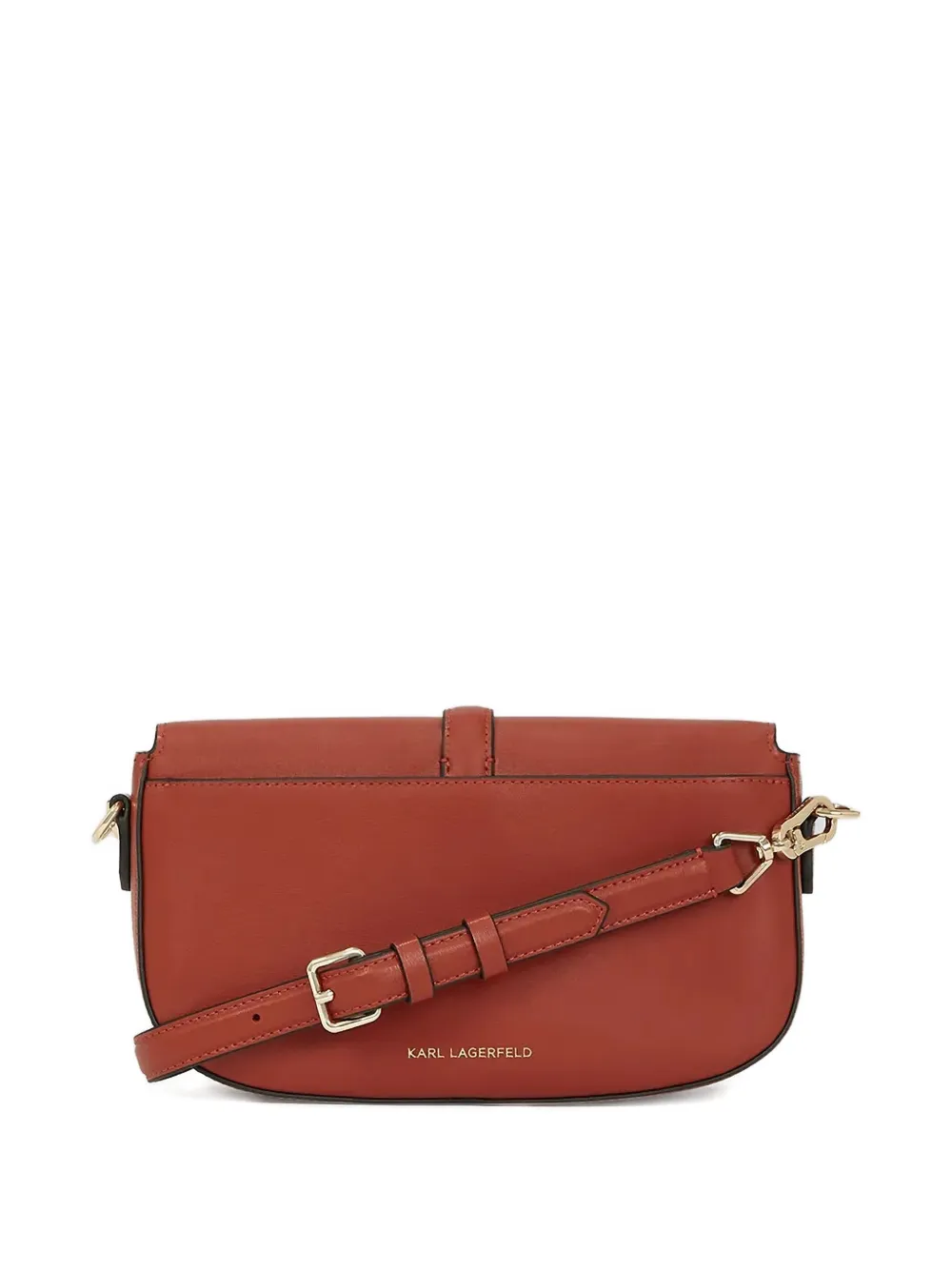Karl Lagerfeld K Autograph leren schoudertas met hangslot Rood