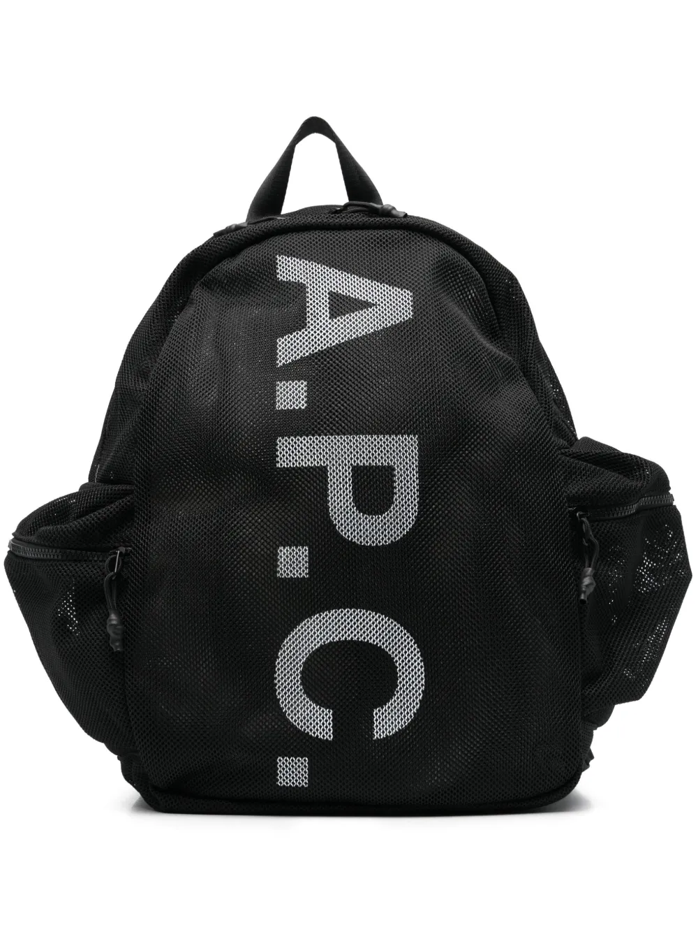 A.P.C. logo-print backpack | Black | Image 1