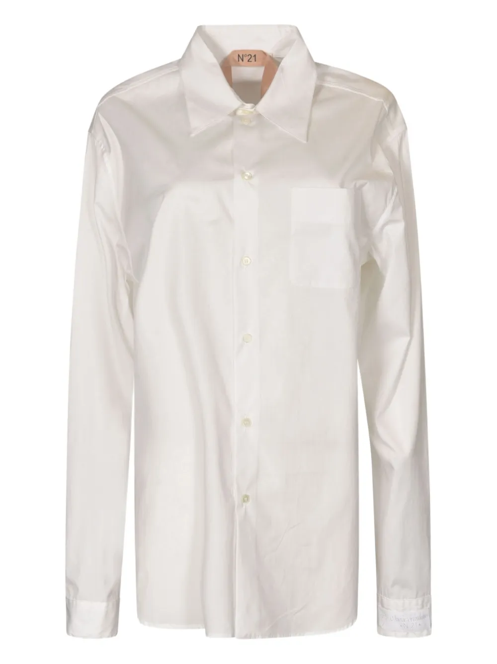 Nº21 long-sleeve pocket shirt | White | Image 1