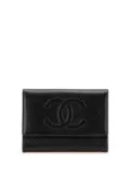 CHANEL Pre-Owned 2004-2005 CC Caviar Trifold Wallet small wallets - Black