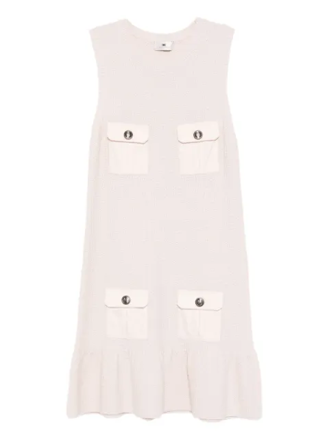Elisabetta Franchi bouclé voile mini dress