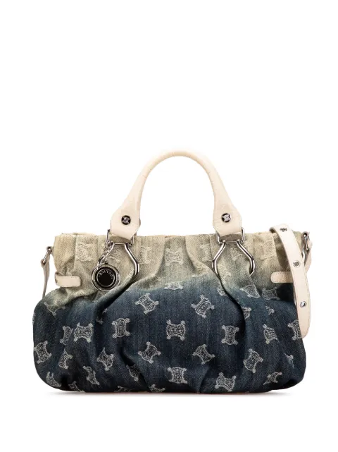 Céline Pre-Owned 2008 Macadam Denim Pillow satchel