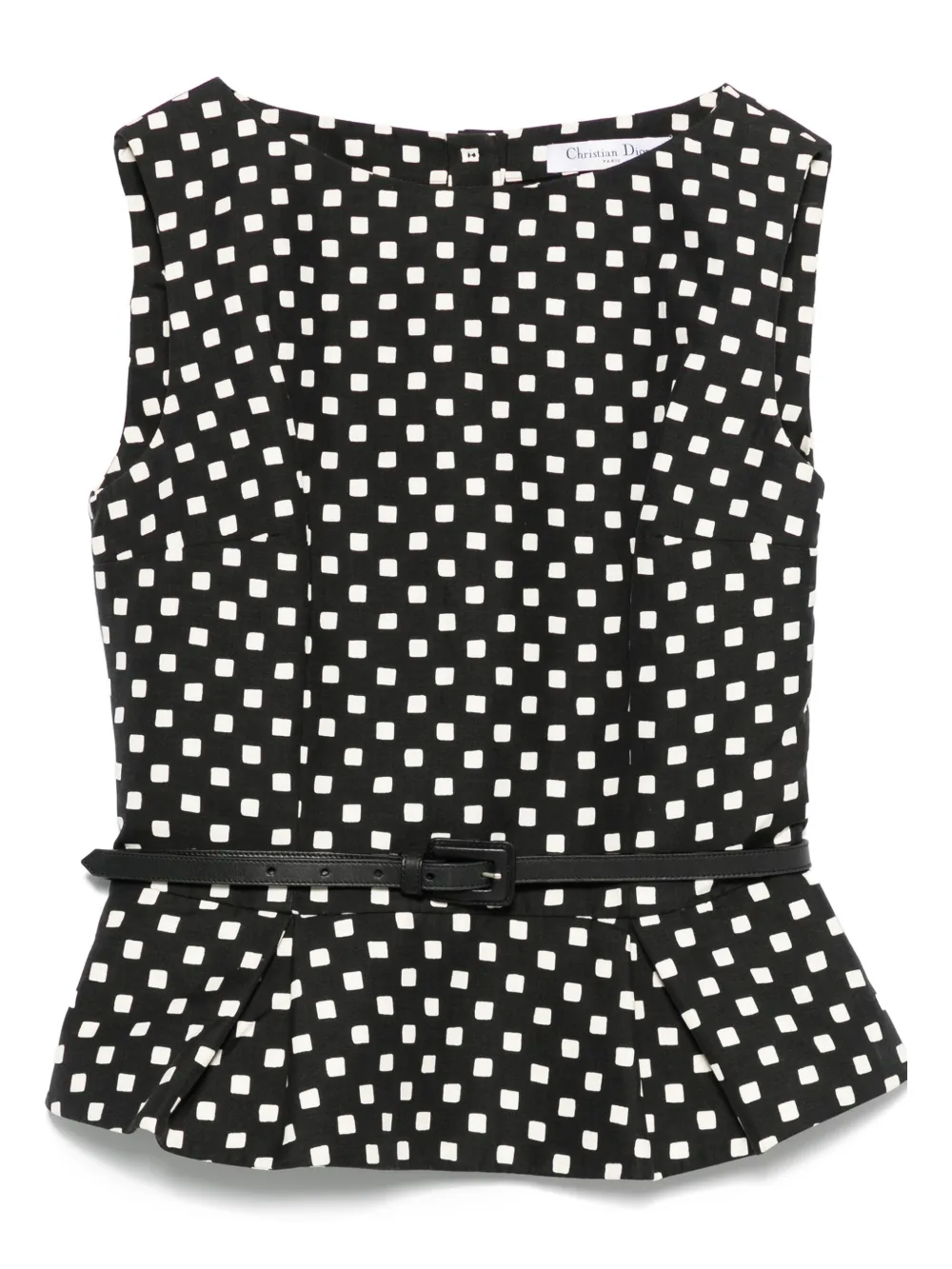Christian Dior Pre-Owned 2000s geometric-print top | Black | Image 1