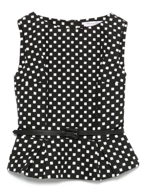 Christian Dior Pre-Owned 2000s geometric-print top