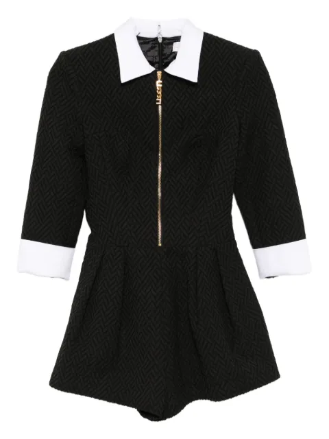 Elisabetta Franchi herringbone tweed playsuit