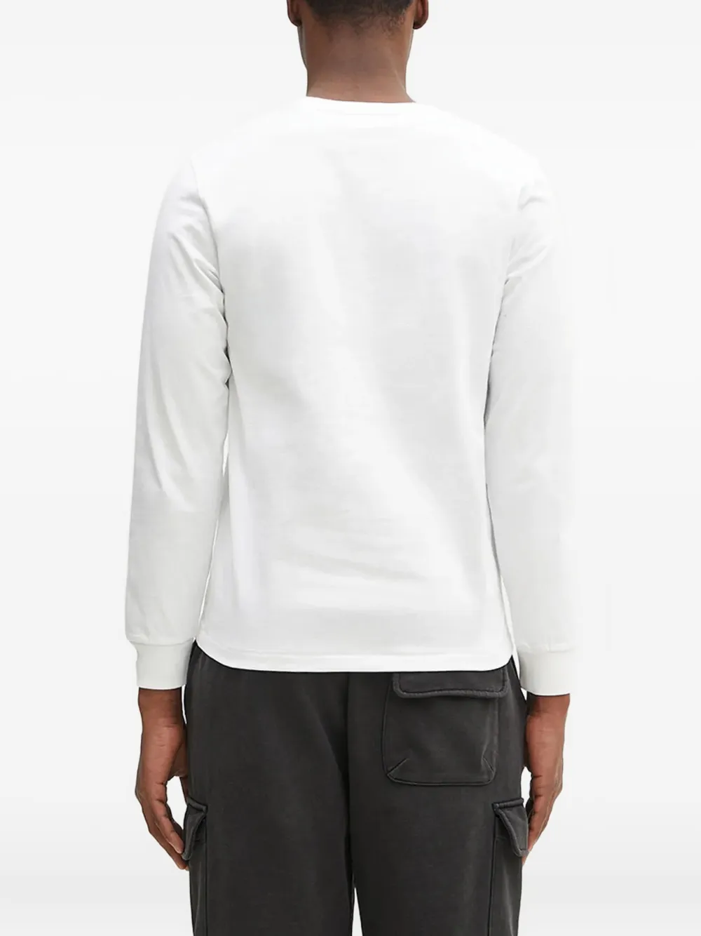 A BATHING APE College T-shirt met ronde hals WHITE