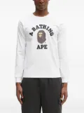 A BATHING APE® College crew-neck T-shirt - WHITE