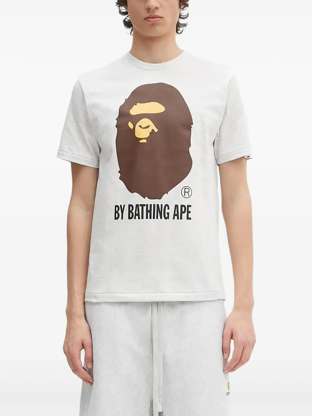 A BATHING APE® Ape Head T-shirt | Grey | Image 1