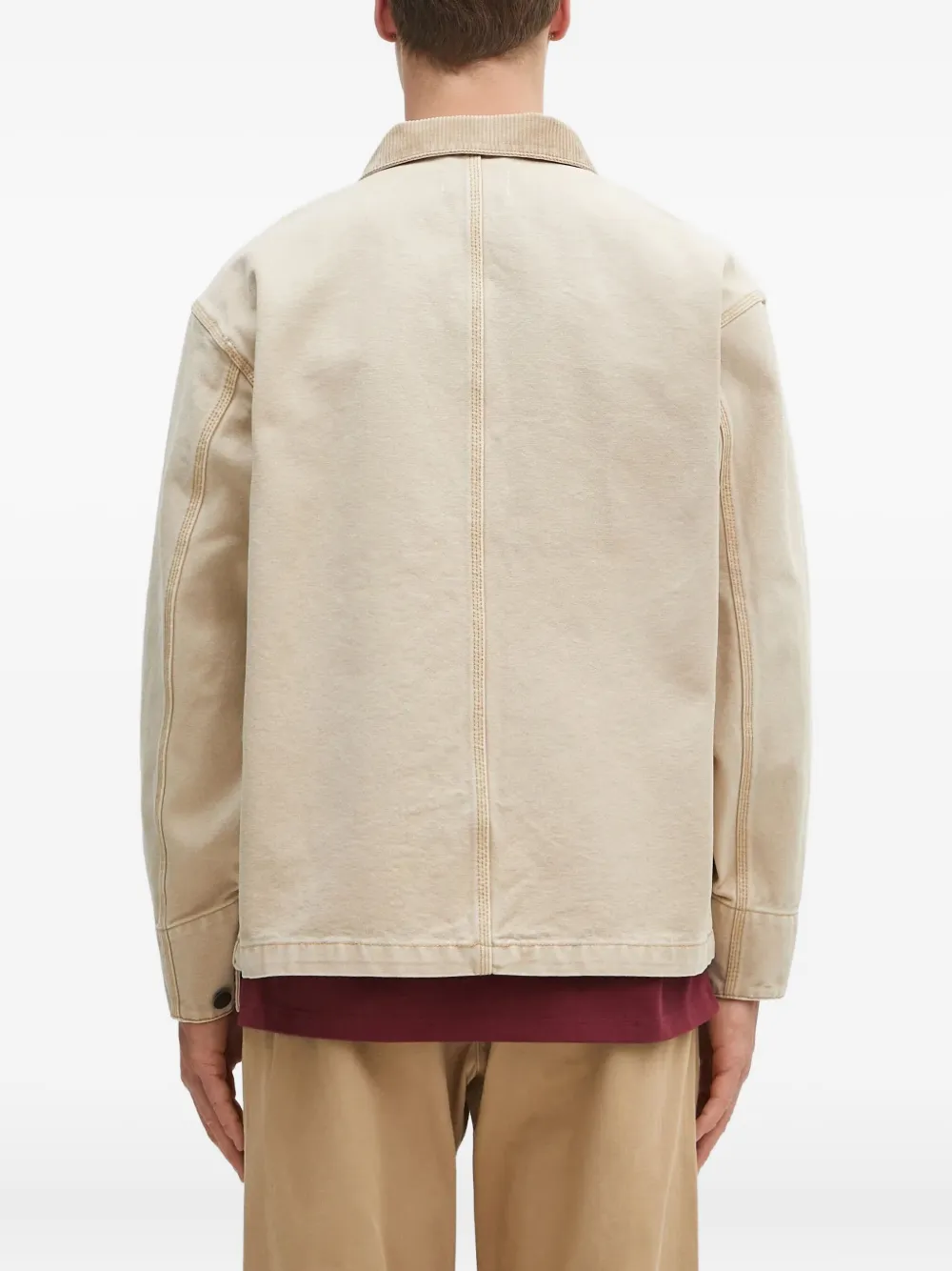 A BATHING APE Jack met ribfluwelen kraag Beige