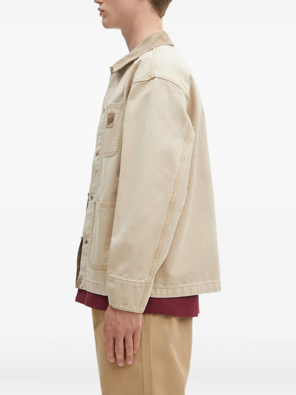 A BATHING APE Jack met ribfluwelen kraag Beige