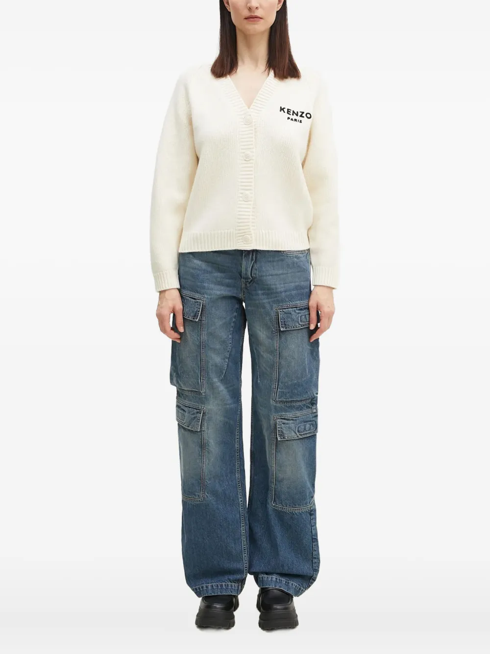 Kenzo Pop vest met logo van bloem Wit