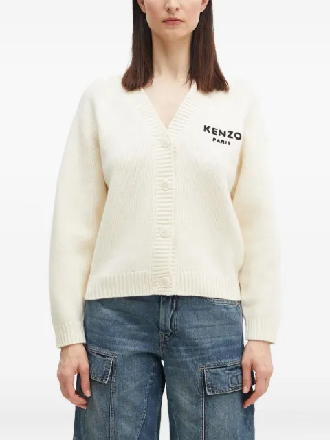 Kenzo كارديغان 'بوب' بشعار الماركة وزهور