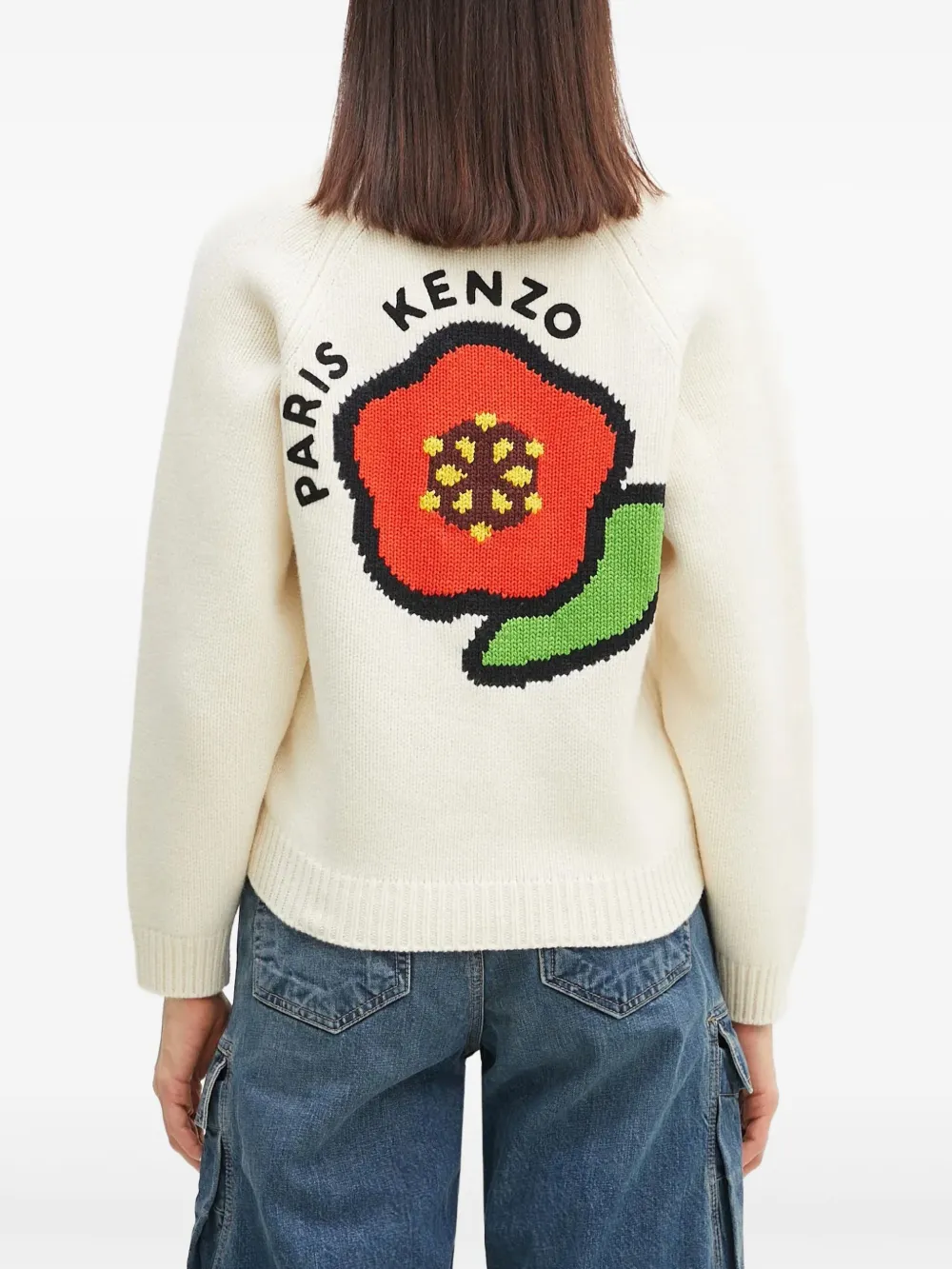 Kenzo Pop vest met logo van bloem Wit